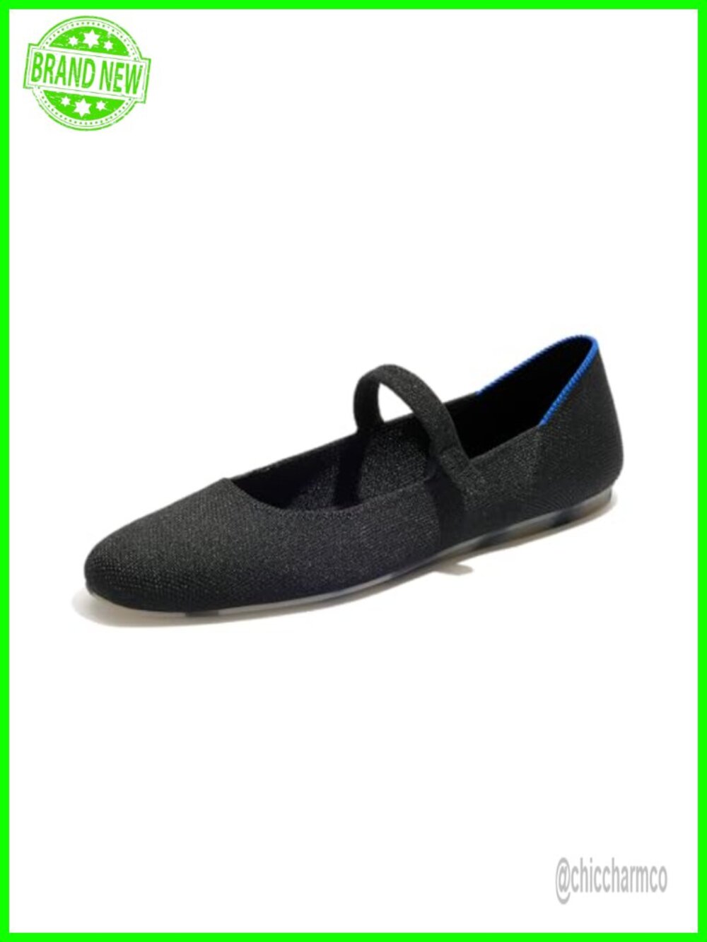 Rothy's Square Mary Jane Flat Women's Knit Shoe Machine Washable Recycled